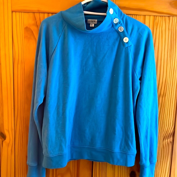 J Crew button collar sweatshirt - Picture 1 of 4